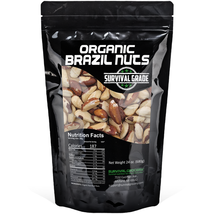Organic Raw Brazil Nuts (24 oz.)