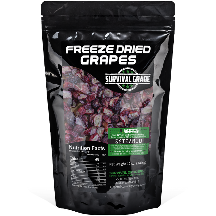 Freeze Dried Grape Halves