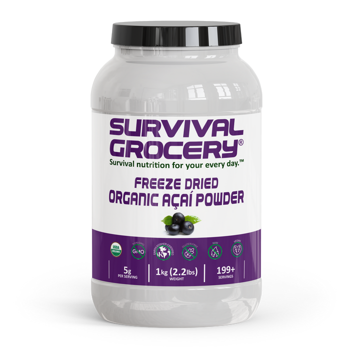 Survival Grocery® - Organic Freeze Dried Acai Powder