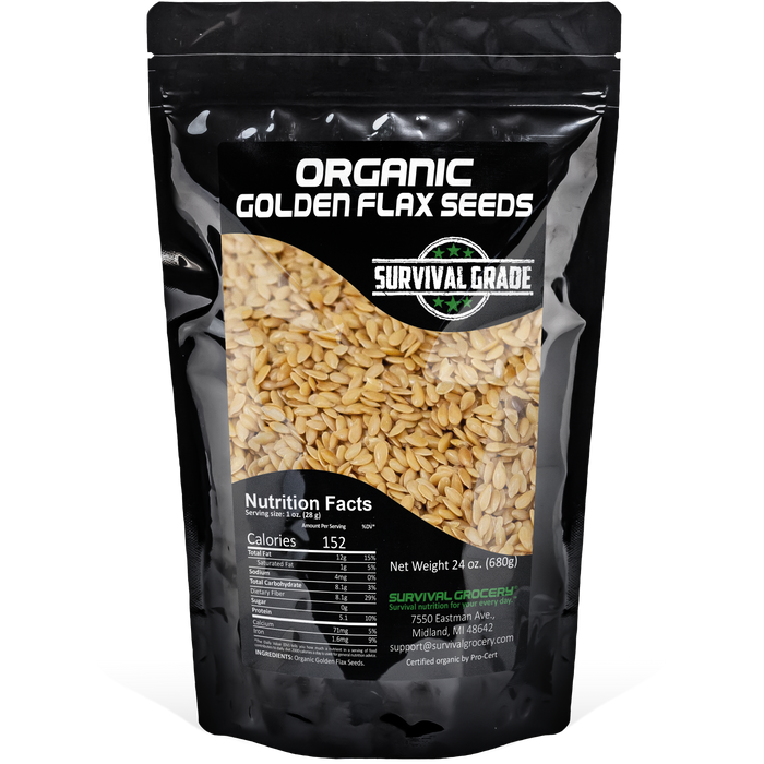 Organic Golden Flax Seeds (24 oz.)