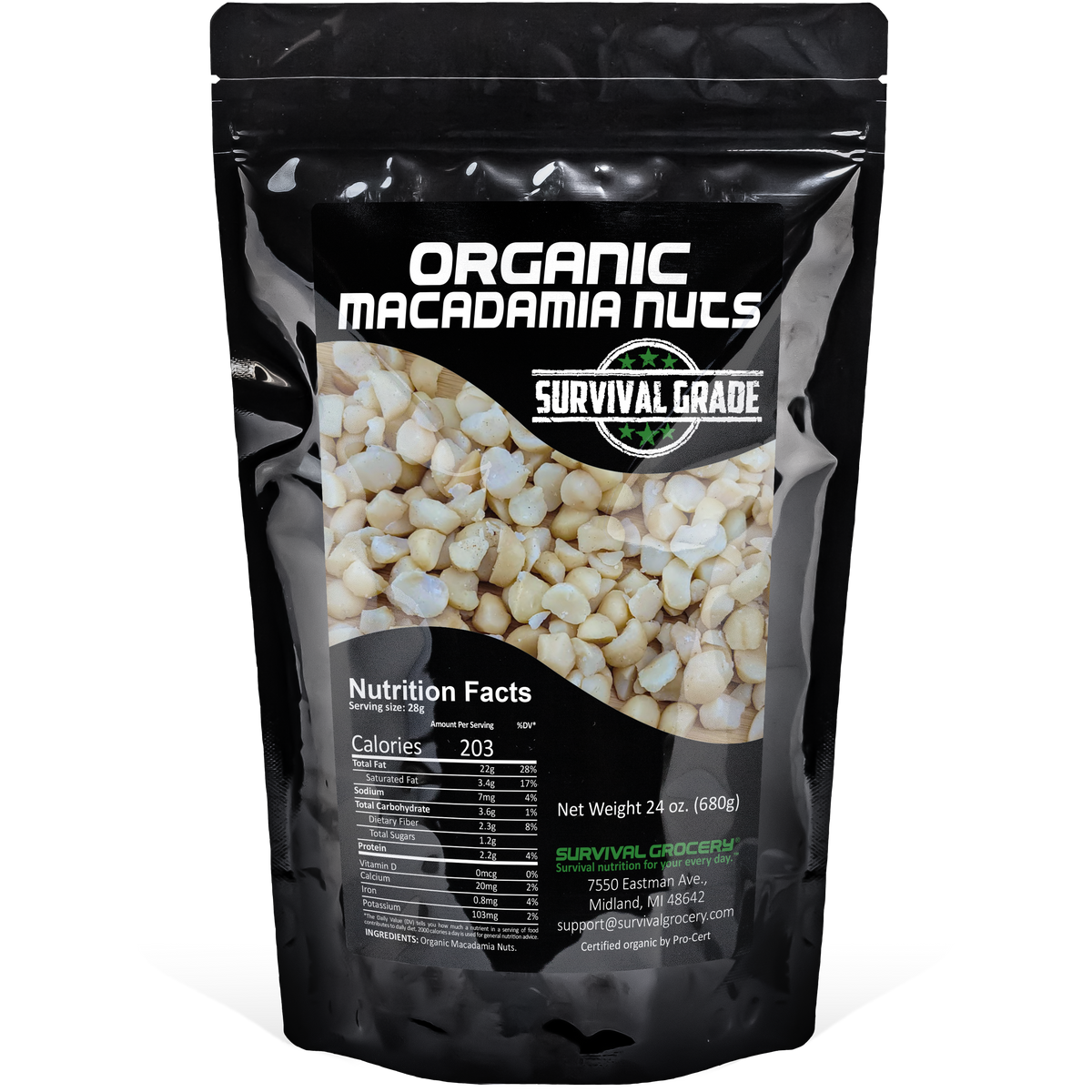 Organic Macadamia Nuts — Survival Grocery®