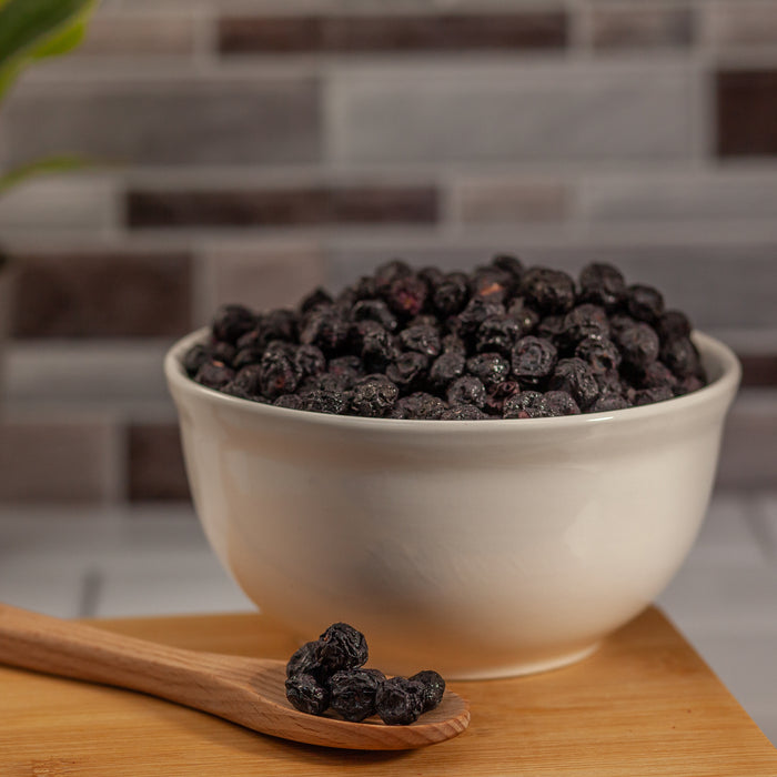 Freeze Dried Blueberries in a bowl