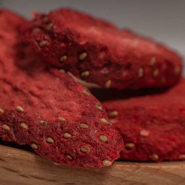 Freeze Dried Strawberries close up