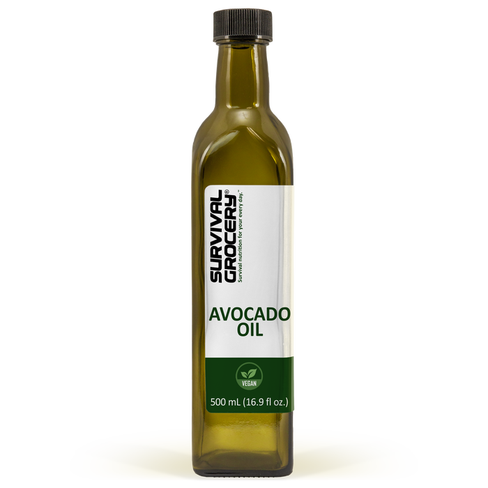 Avocado Oil in glass bottle