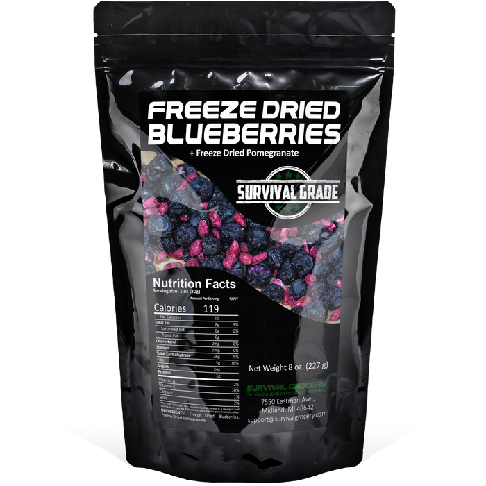 Freeze Dried Blueberries with Pomegranate in bulk bag