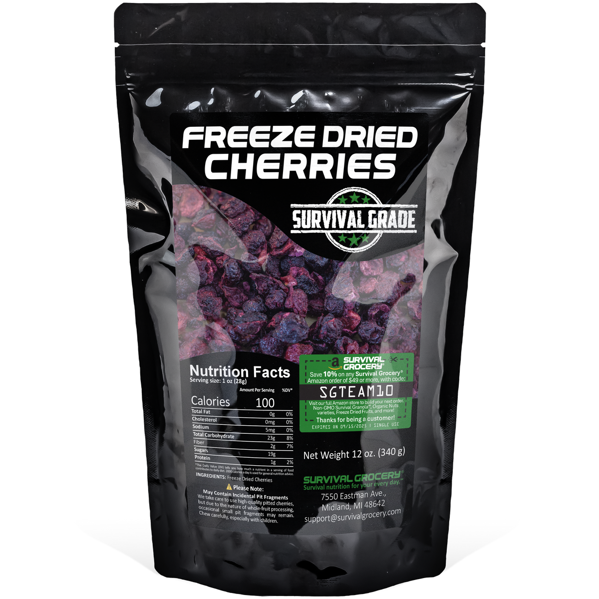Freeze Dried Sweet Cherries — Survival Grocery®