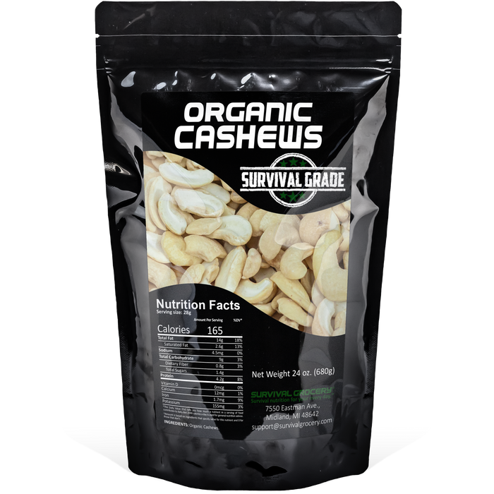 Organic Cashews in bulk bag