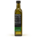 Organic MCT Oil in glass bottle, side