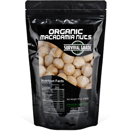 Organic Macadamia Nuts in bulk bag