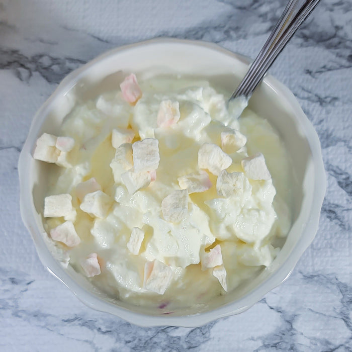 Freeze Dried Apples and yogurt mix